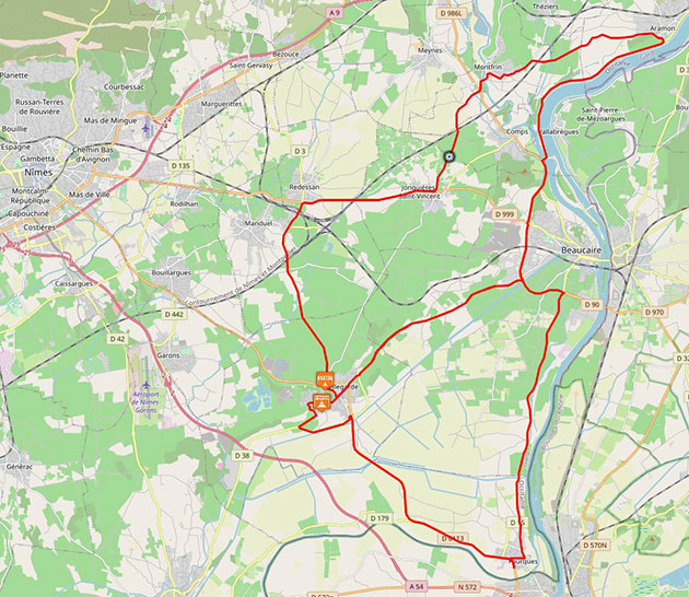 Etoile de Besseges stage one map